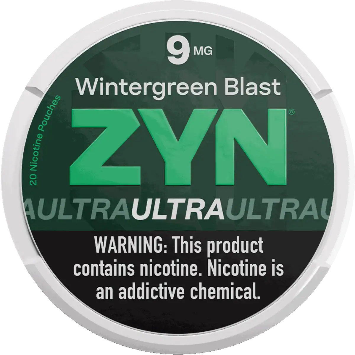 ZYN Ultra Wintergreen Blast 9MG nicotine pouches